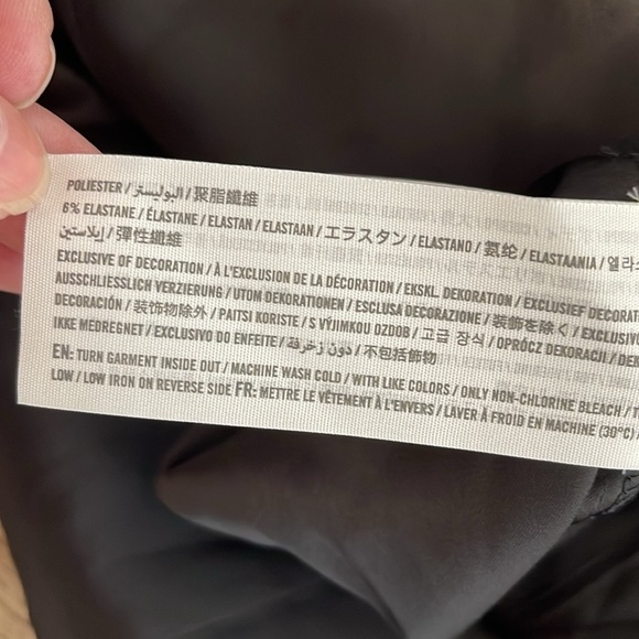 Abercrombie & Fitch NWT Draped Twist-Front Satin Maxi Dress Black Evening M Tall - Picture 13 of 14